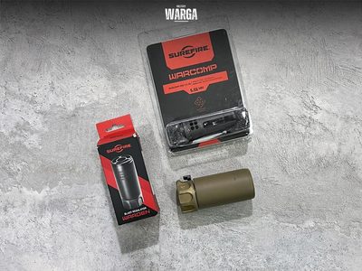 Комплект Surefire Warcomp + Surefire Warden Черный (Black), Тан (FDE)
