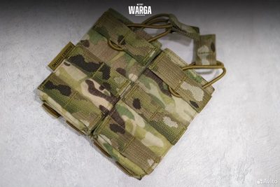 Подсумок для магазина ак двойной Warrior Assault Мультикам (Multicam)