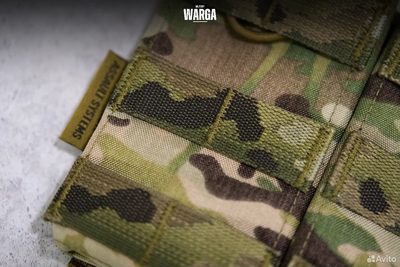 Подсумок для магазина ак двойной Warrior Assault Мультикам (Multicam)
