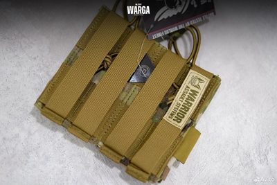 Подсумок для магазина ак двойной Warrior Assault Мультикам (Multicam)