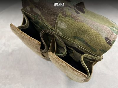 Подсумок двойной под 4 магазина Warrior Assault Мультикам (Multicam)