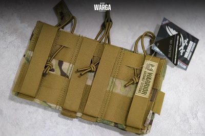 Подсумок для магазина ак тройной Warrior Assault Мультикам (Multicam)