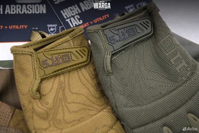 Тактические перчатки 5.11 High Abrasion Glove Олива (Olive), Черный (Black).