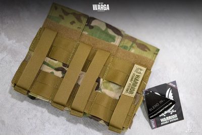 Подсумок для магазина ак тройной Warrior Assault мультикам (multicam)