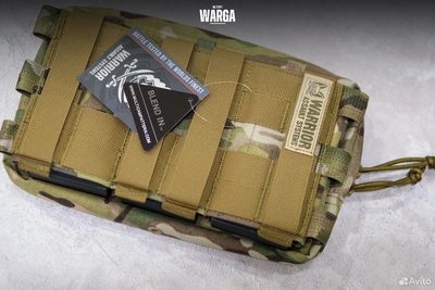 Тройной подсумок для ак Warrior Triple Snap Mag Multicam (Мультикам)