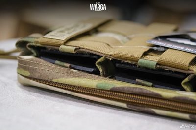 Тройной подсумок для ак Warrior Triple Snap Mag Multicam (Мультикам)