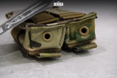 Двойной пистолетный подсумок Warrior Assault Мультикам (Multicam)