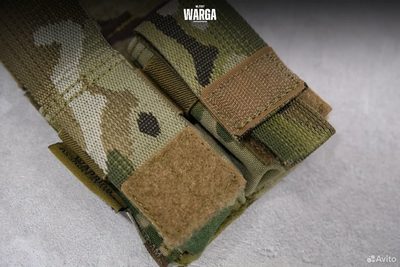 Двойной пистолетный подсумок Warrior Assault Мультикам (Multicam)