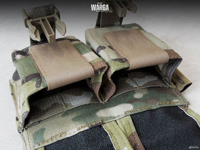 Двойной гранатный подсумок WAS Double Frag Pouch Мультикам (multicam)