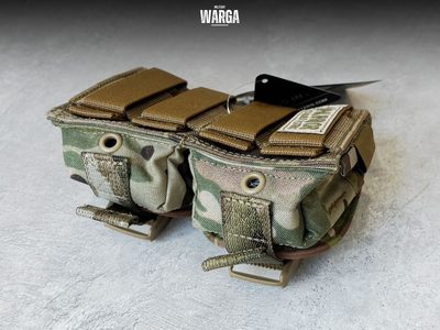 Двойной гранатный подсумок WAS Double Frag Pouch Мультикам (multicam)