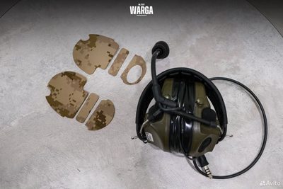 Стикеры Kydex Custom для Peltor Comtac Multicam Alpine (Белый мультикам)