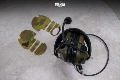 Стикеры Kydex Custom для Peltor Comtac Multicam Alpine (Белый мультикам)