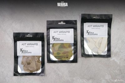 Стикеры Kydex Custom для Peltor Comtac Multicam Alpine (Белый мультикам)