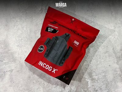 Кобура Safariland Incog X Glock 19/17 Large Light Черный (Black)/ Gray Suede