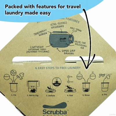Мешок для походной стирки Scrubba Wash Bag Coyote brown
