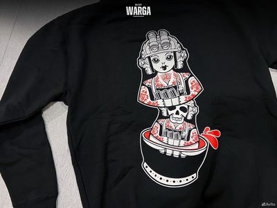 Толстовка Cleared Hot Russian War Doll Черный (Black)